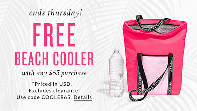 victoria secret pink cooler bag