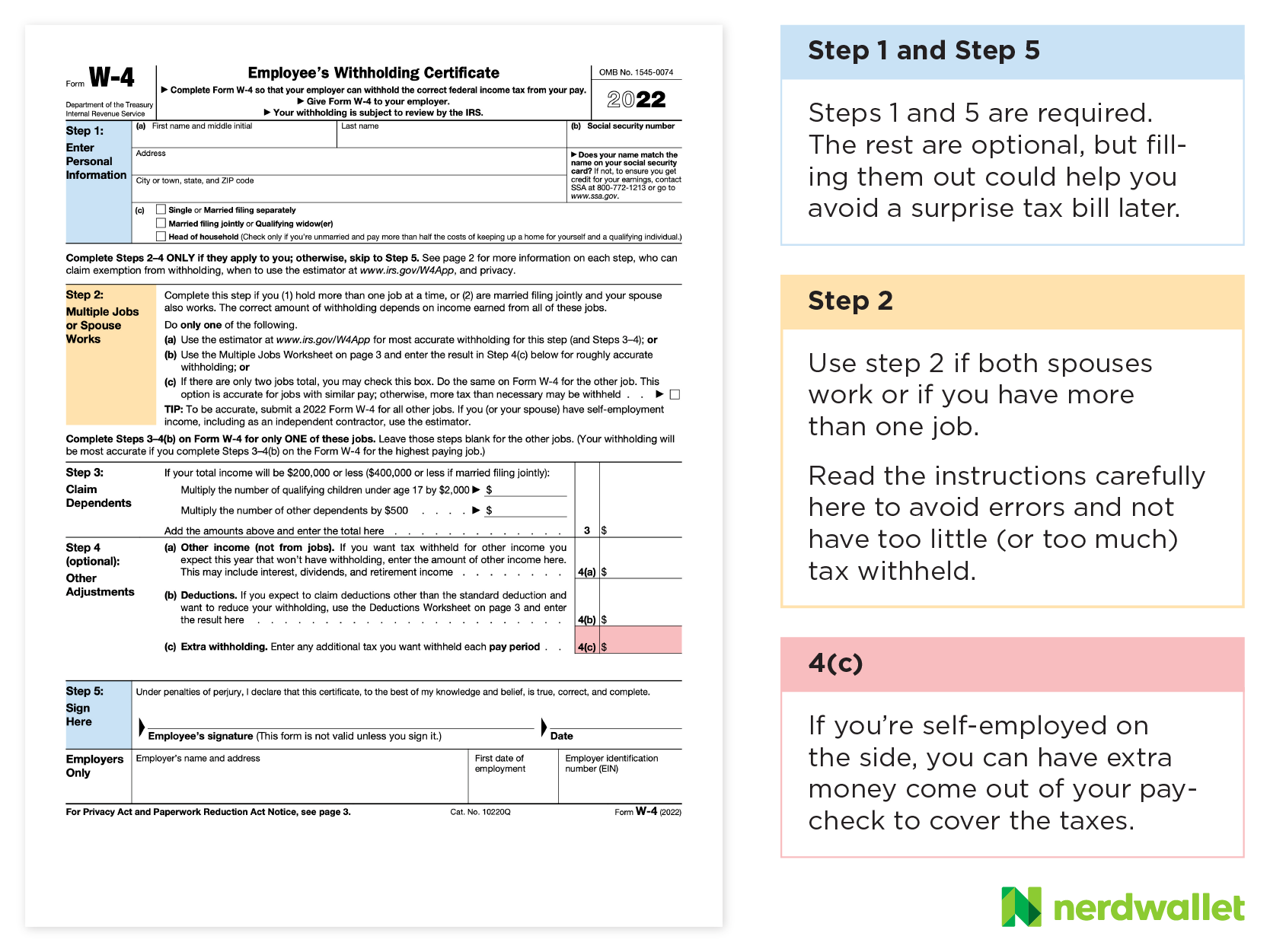 W4 Form What It Is & How to Fill it Out NerdWallet