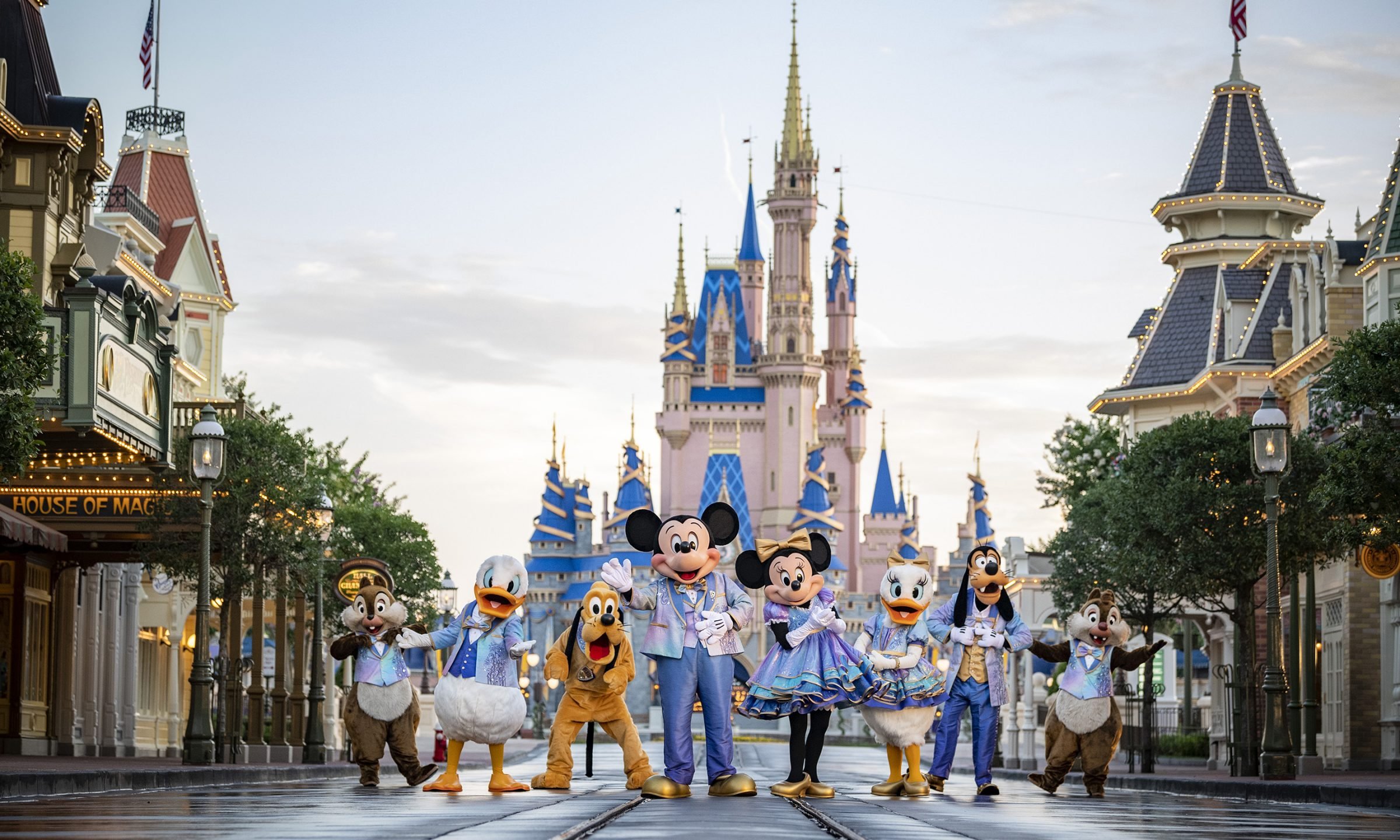 Disney Adult T-Shirt - Walt Disney World Characters with Castle