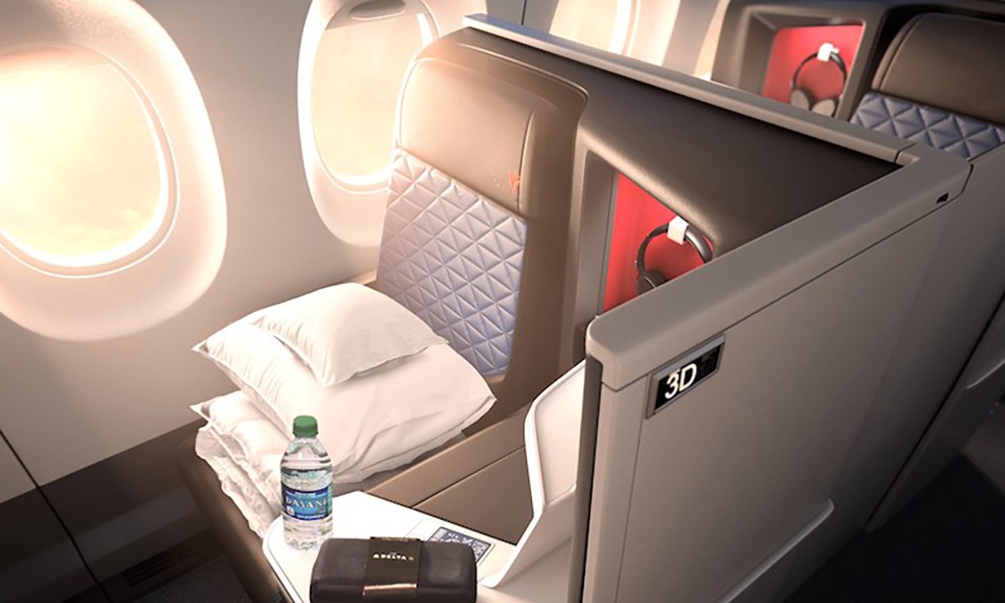 inside plane first class