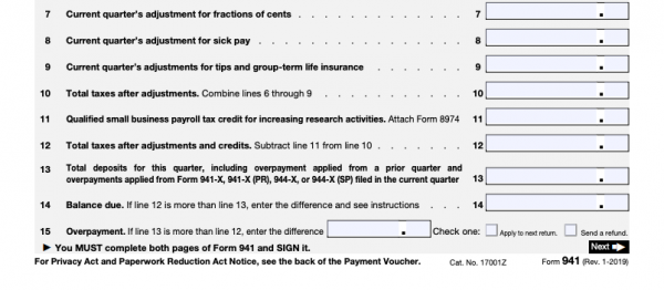 IRS Form 941