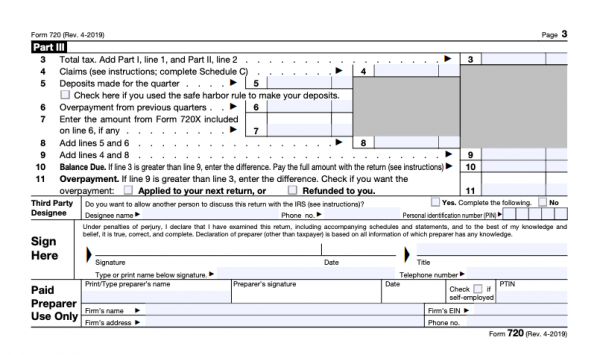 IRS Form 7202 Examples