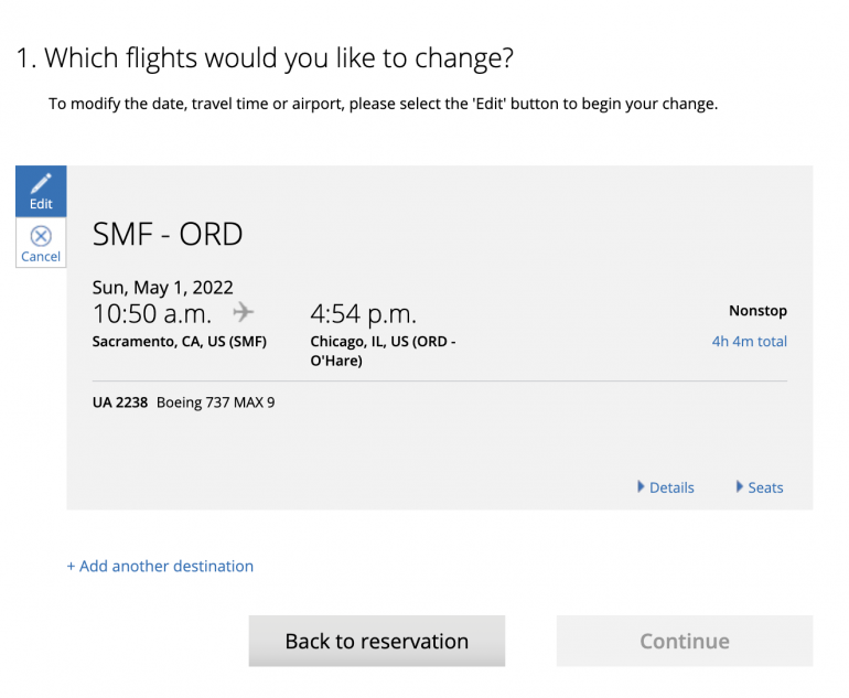 united express reservation confirmation