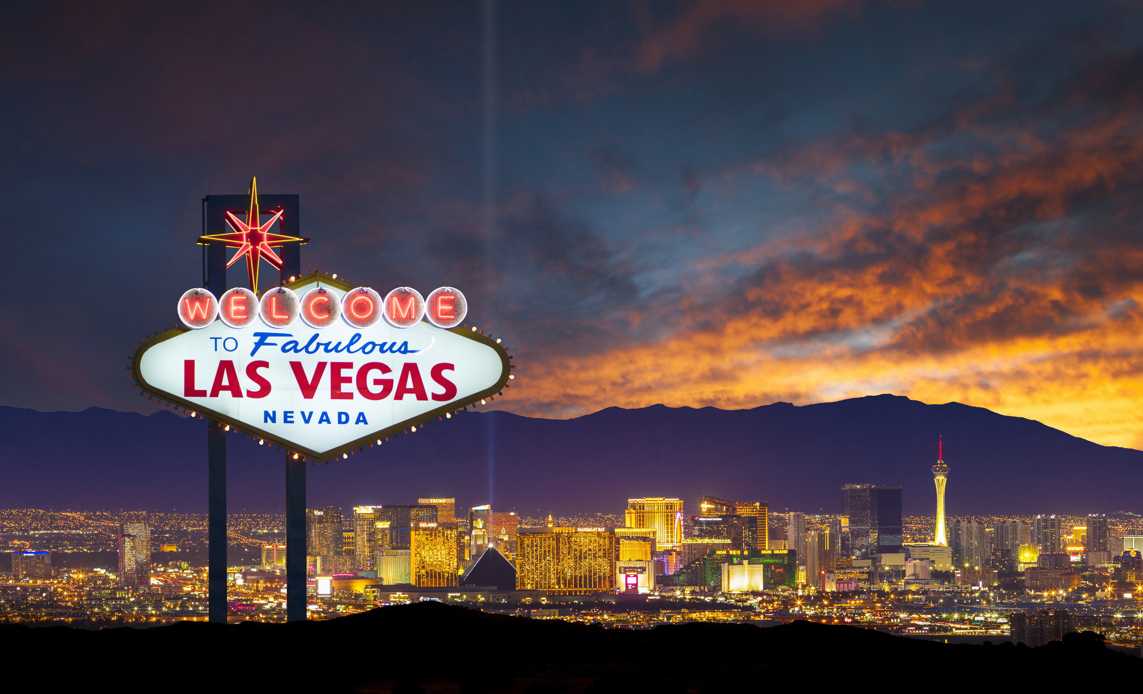 Las Vegas Nevada Skyline Card