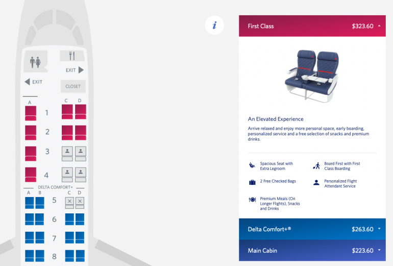 delta airlines seating assignment