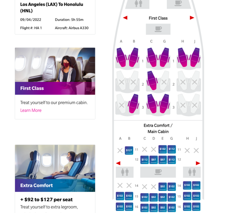 TRIP REPORT  Hawaiian Airlines A330-200 Extra Comfort LAX-HNL 