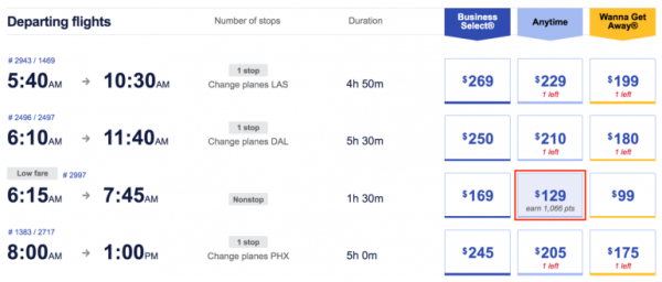 southwest airlines travel levels