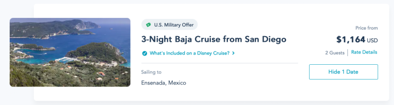disney cruise suites prices