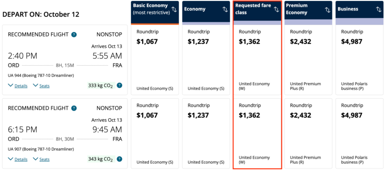 How United Fare Classes Work NerdWallet