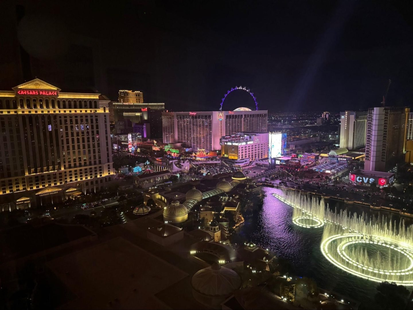 Bellagio Las Vegas Marriott fountain view room