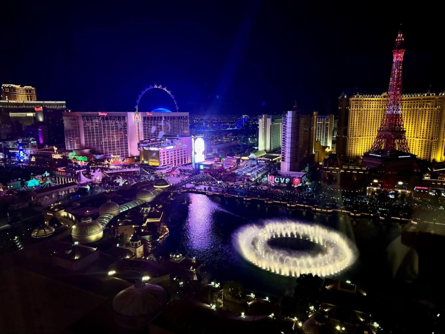 Bellagio Las Vegas Marriott fountain view room