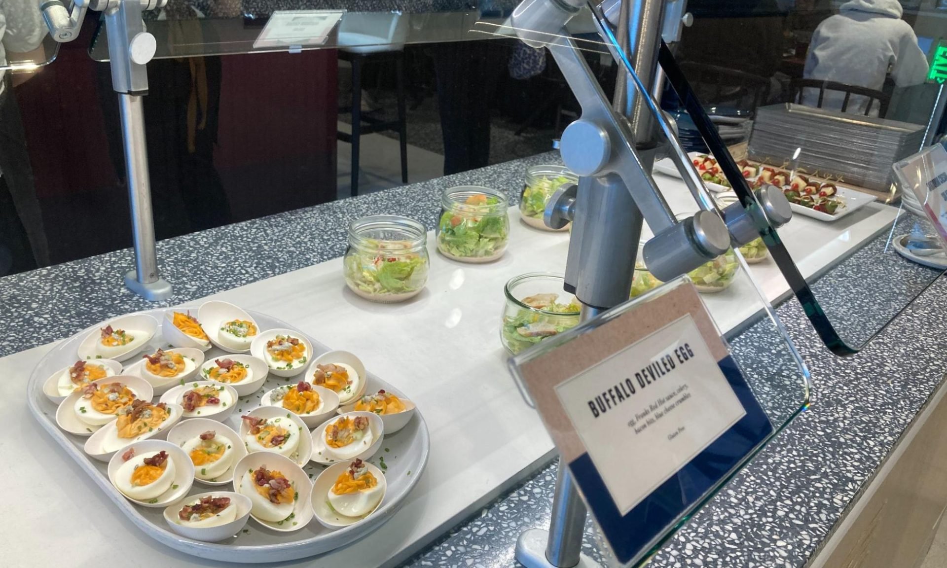 DEN Denver Capital One Lounge buffalo deviled egg