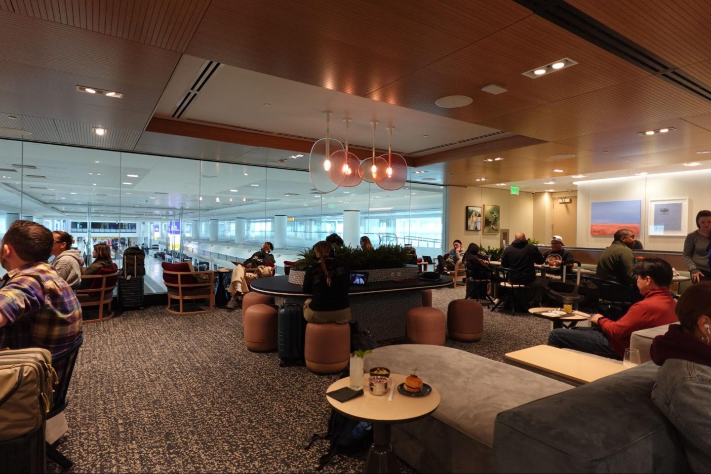 DEN Denver Capital One Lounge work space