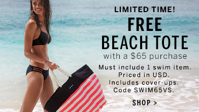 victorias secret beach tote