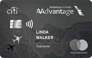 Citi® / AAdvantage® Executive World Elite Mastercard® card image