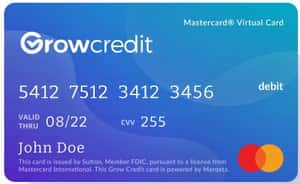 Grow Credit Mastercard card image