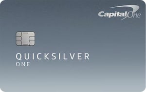 Capital One QuicksilverOne Cash Rewards Credit Card card image