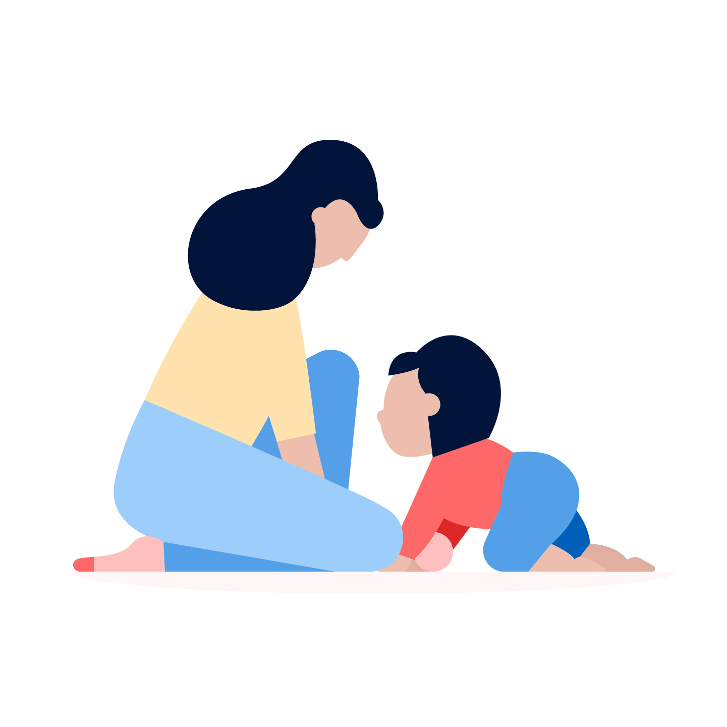 Life Insurance illustration of mother with young child