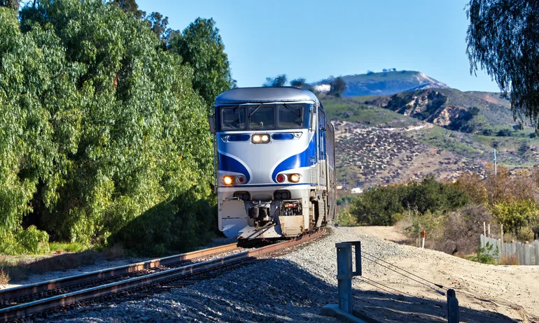 Amtrak Pacific Surfliner train F59PHI diesel locomotive