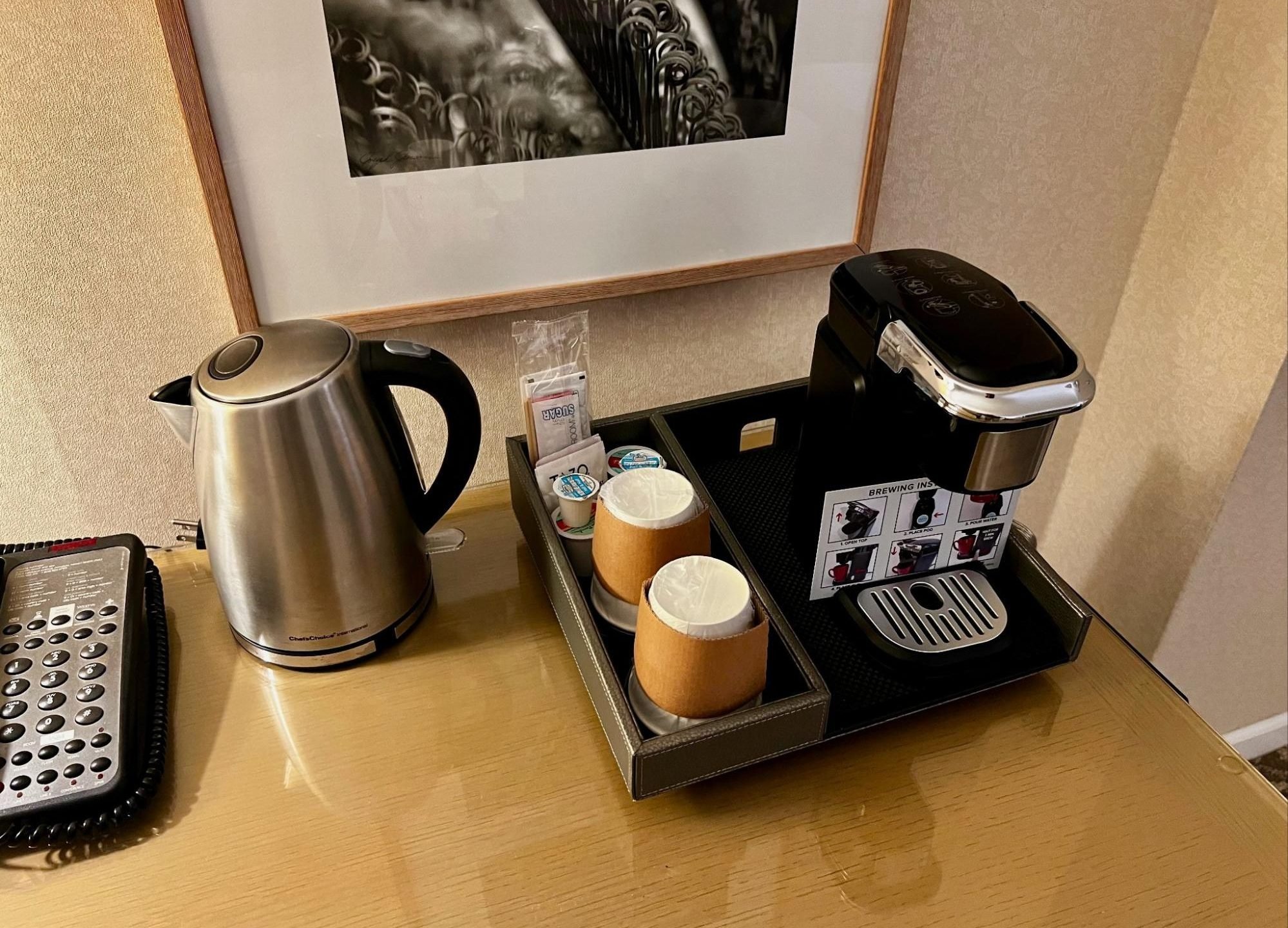 Moana Surfrider, A Westin Resort & Spa coffee maker in room