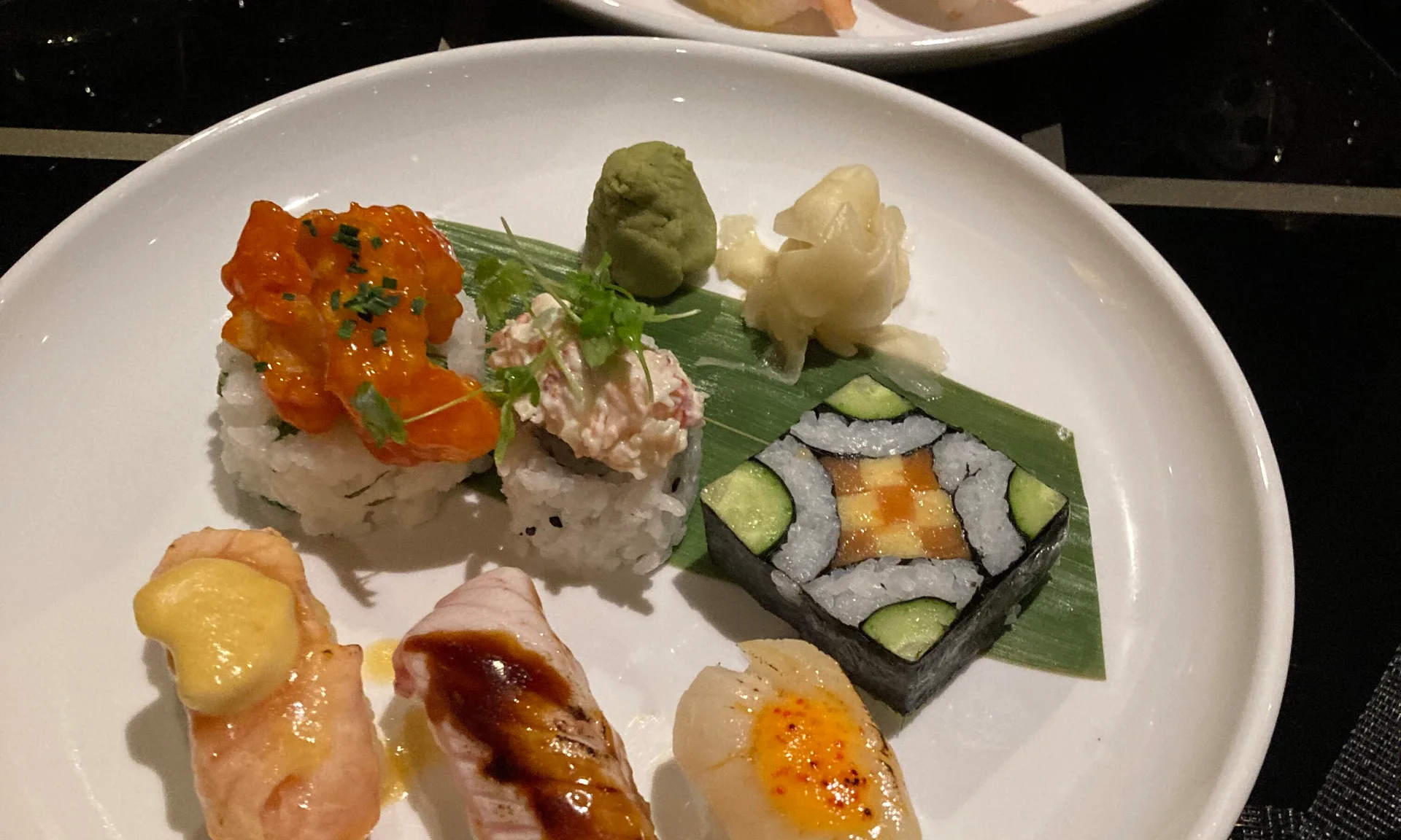 Sushi served at Morimoto at Sea. (Photo by Sally French)