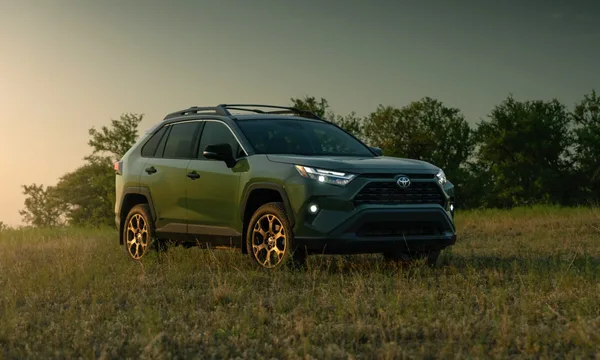 Toyota RAV4 parked in field